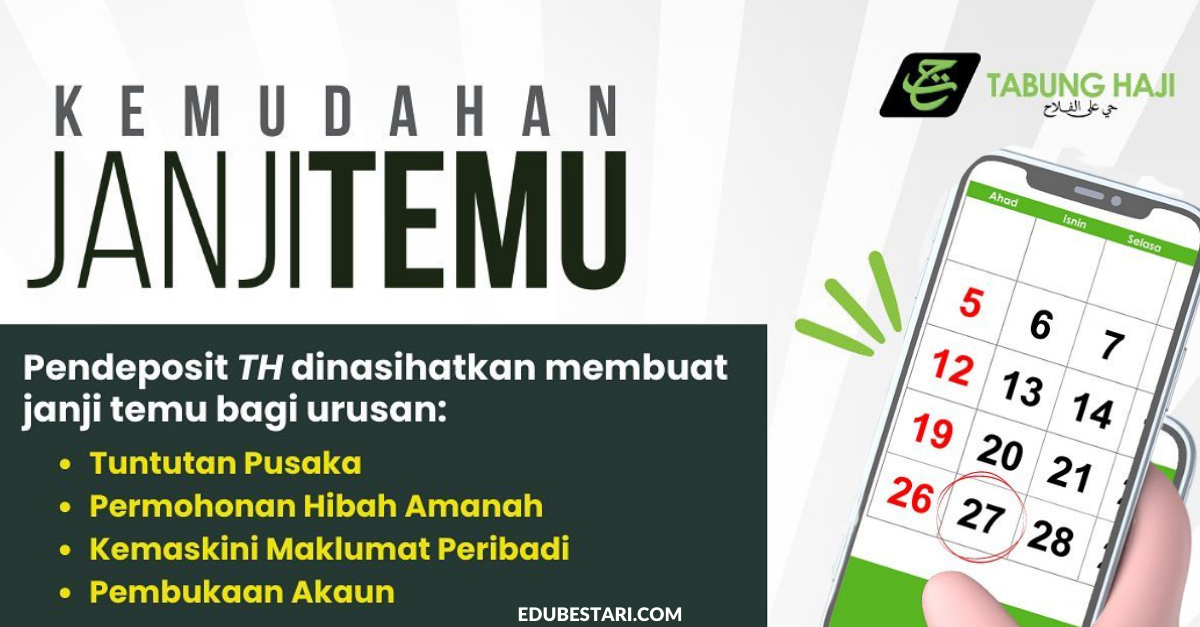 Cara Buat Janji Temu Tabung Haji Untuk Pelbagai Urusan Di Kaunter, Tak Perlu Tunggu Lama