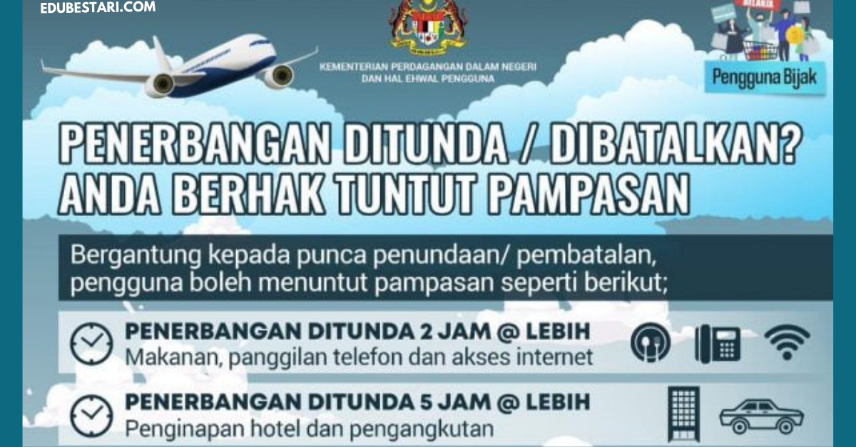 Cara Tuntut Pampasan Jika Penerbangan Anda Ditunda Atau Dibatalkan