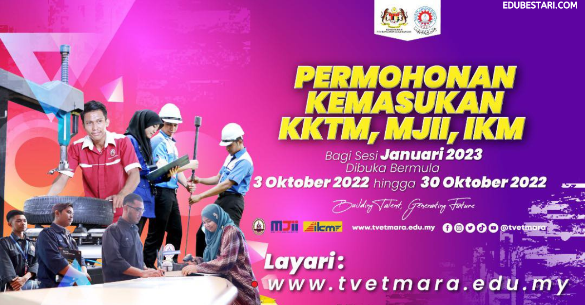 Permohonan Kemasukan KKTM, MJII & IKM Sesi 2023 Buat Lepasan SPM Kini Dibuka