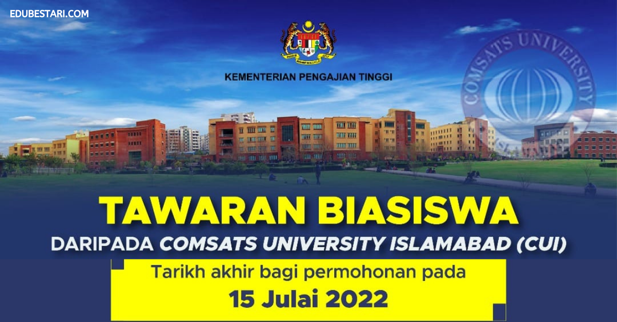 Tawaran Biasiswa Daripada COMSATS University Islamabad (CUI) Dibuka