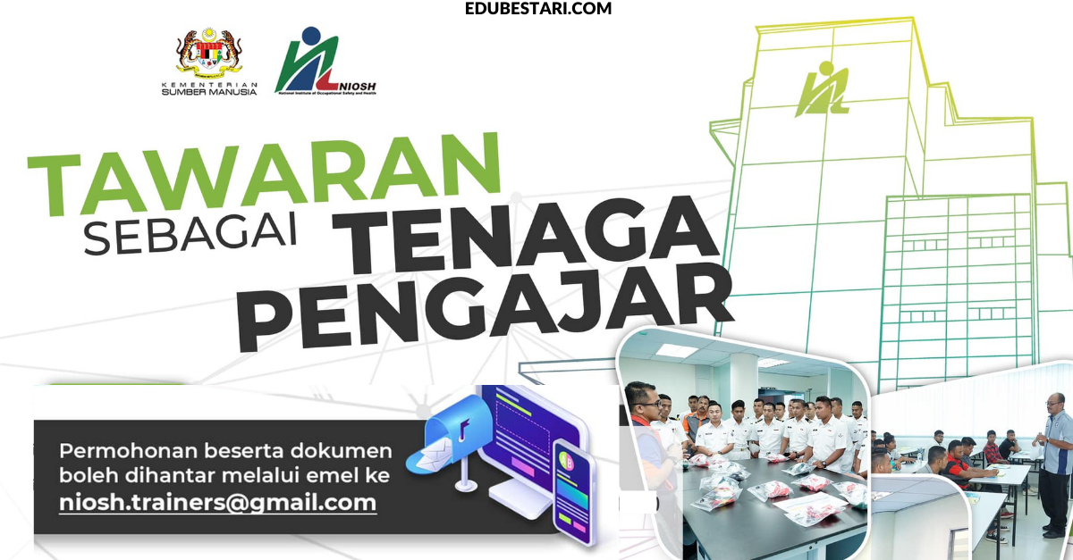 Tawaran Sebagai Tenaga Pengajar Bagi Kursus Anjuran NIOSH 
