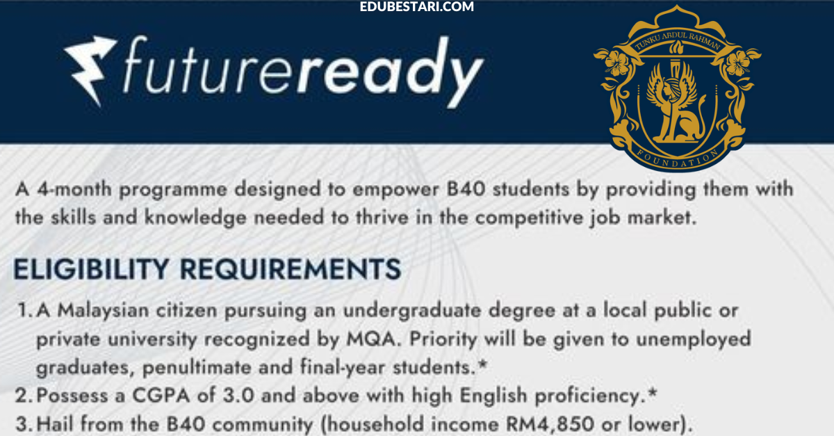 FutureReady YTAR: Daftar Program Peningkatan Kemahiran Belia & Terima Geran Pendidikan RM150,000