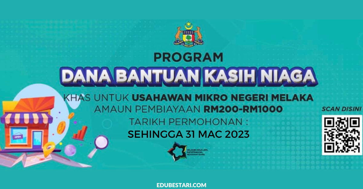 Permohonan Dana Bantuan Kasih Niaga RM1,000 Dibuka Buat Usahawan & Peniaga Kecil