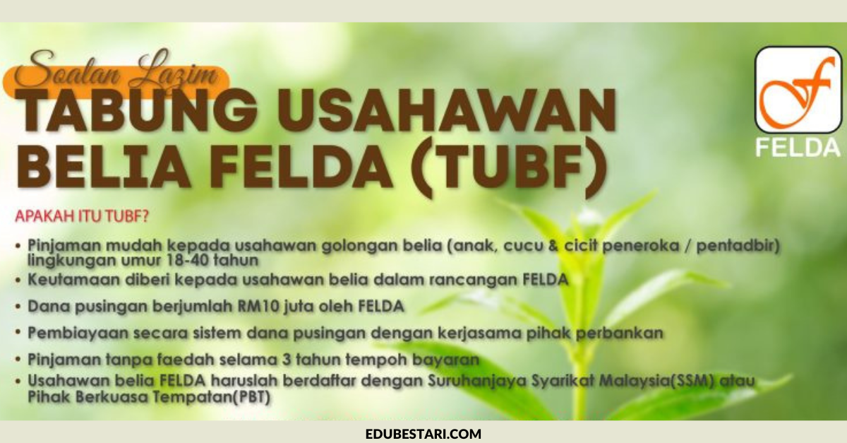 Tawaran Pembiayaan Tabung Usahawan Belia FELDA (TUBF) Untuk Pengukuhan Perniagaan