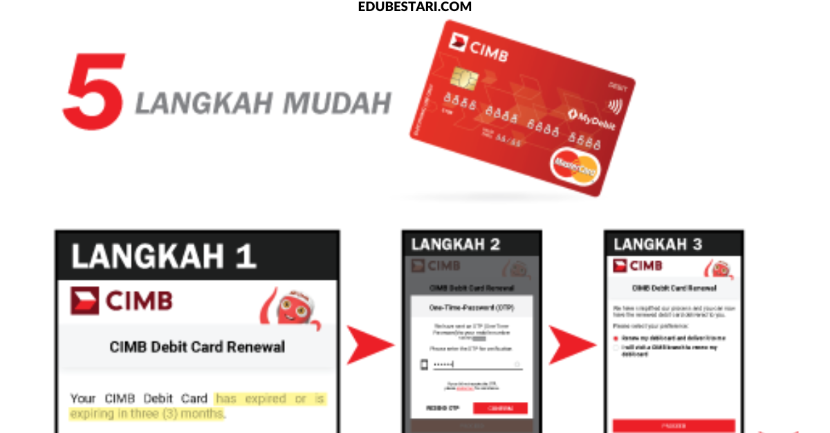 Cara Ganti Kad ATM Debit CIMB Yang Rosak/ Expired Secara Online Tanpa Ke Kaunter