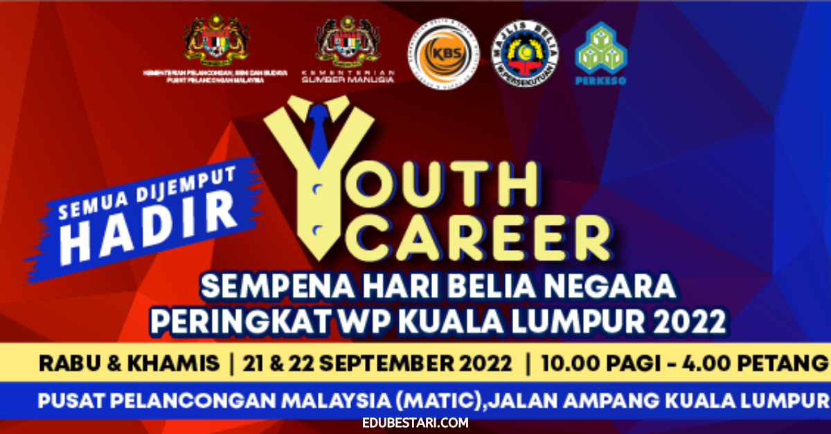 Karnival Kerjaya Youth Career Sempena Hari Belia Negara Terbuka Buat Belia Sedang Mencari Kerja