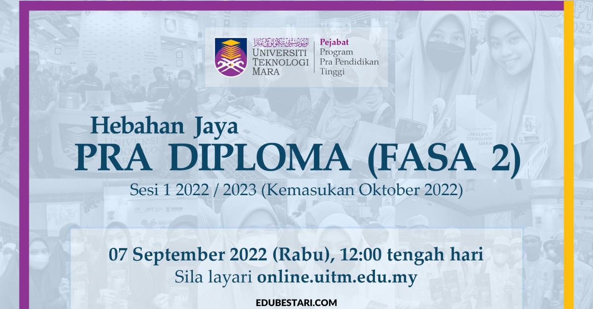 Semakan Keputusan Kelayakan Program Pra Diploma UiTM Lepasan SPM Sesi 2022/2023