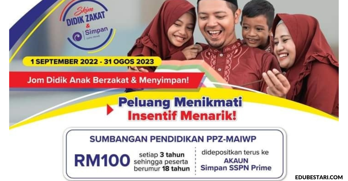 Skim Didik Zakat: Sumbangan Pendidikan PPZ-MAIWP Sehingga RM600 Buat Setiap Anak