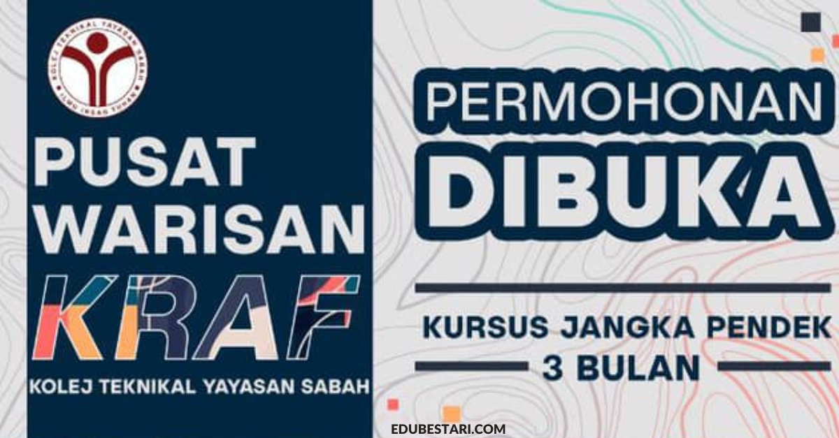 Tawaran Kursus Jangka Pendek Pusat Warisan Kraf Yayasan Sabah, Elaun & Kemudahan Disediakan