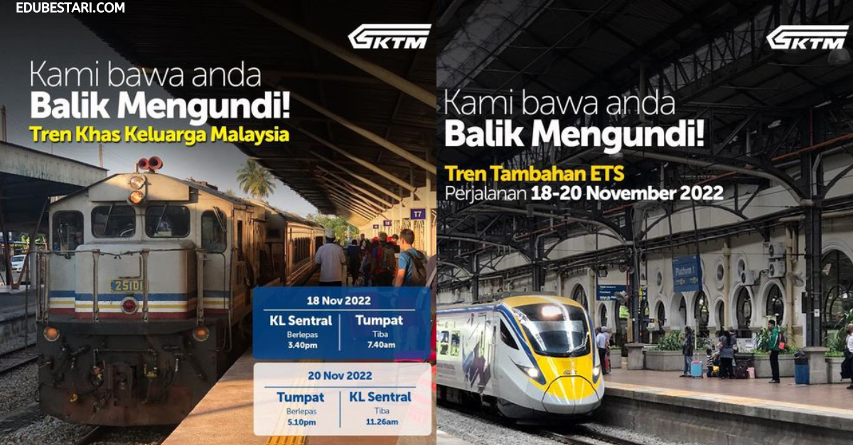 Tawaran Tren Khas Keluarga Malaysia & Tren Tambahan ETS Untuk Pulang Mengundi