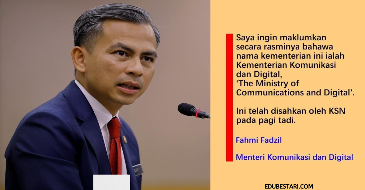 KKOM Kini Dikenali Sebagai Kementerian Komunikasi Dan Digital