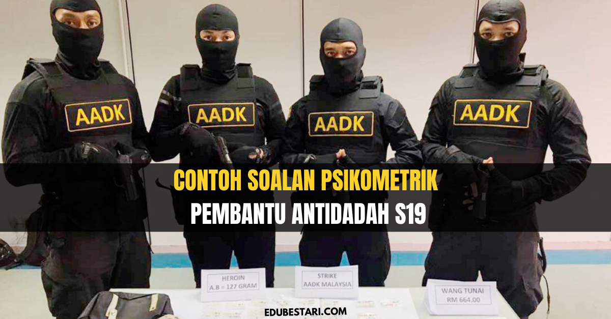 Contoh Soalan Psikometrik Pembantu Antidadah S19