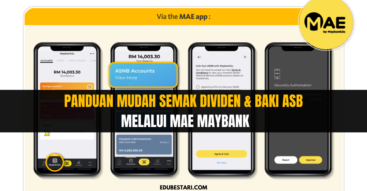 Panduan Mudah Semak Dividen & Baki ASB Melalui MAE Maybank