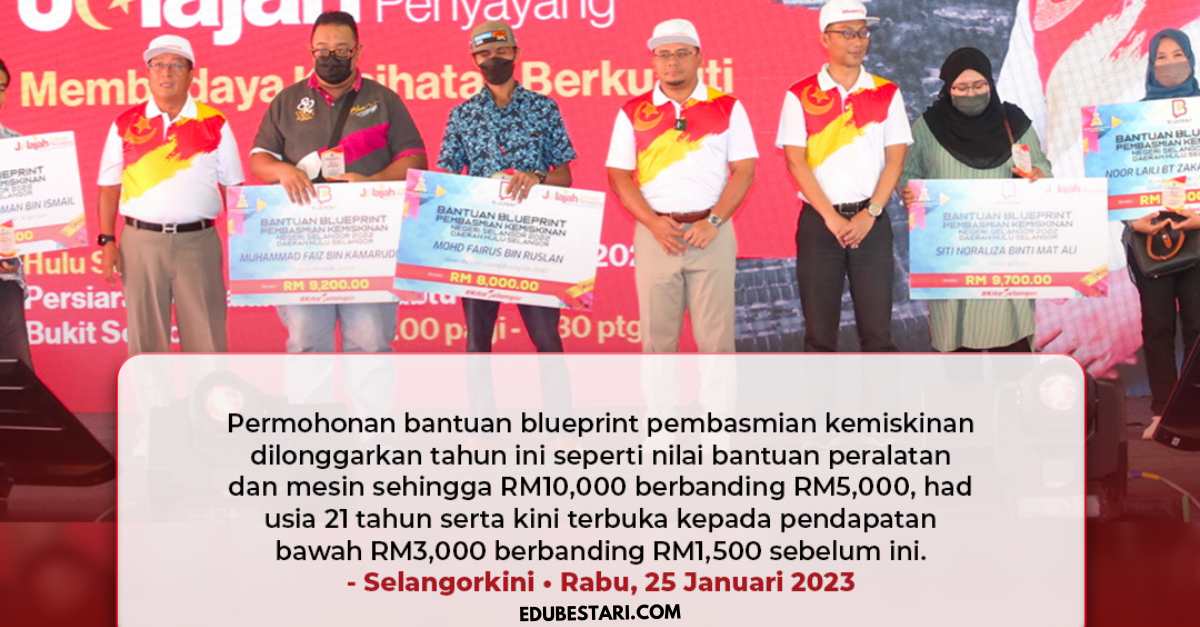Syarat Permohonan Bantuan Blueprint Pembasmian Kemiskinan Sehingga RM10,000 Buat Peniaga