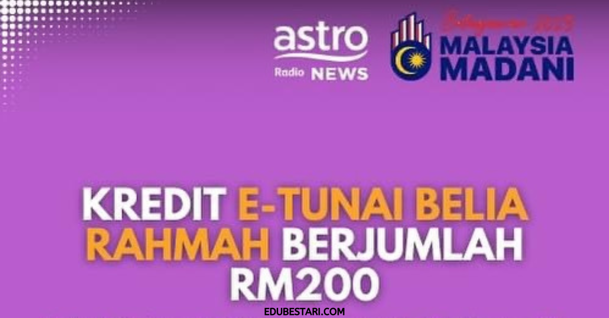 Syarat Kelayakan Bantuan Kredit e-Tunai Belia Rahmah RM200