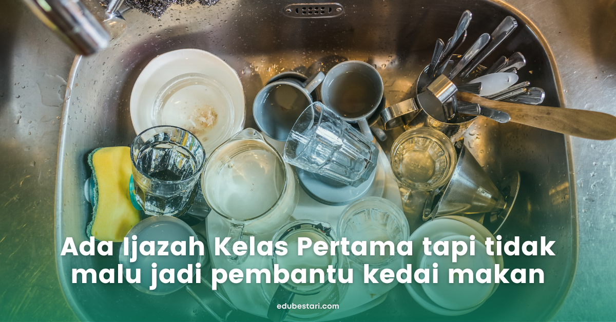 Tak Malu Kerja Di Kedai Makan Walaupun Dapat Ijazah Kelas Pertama