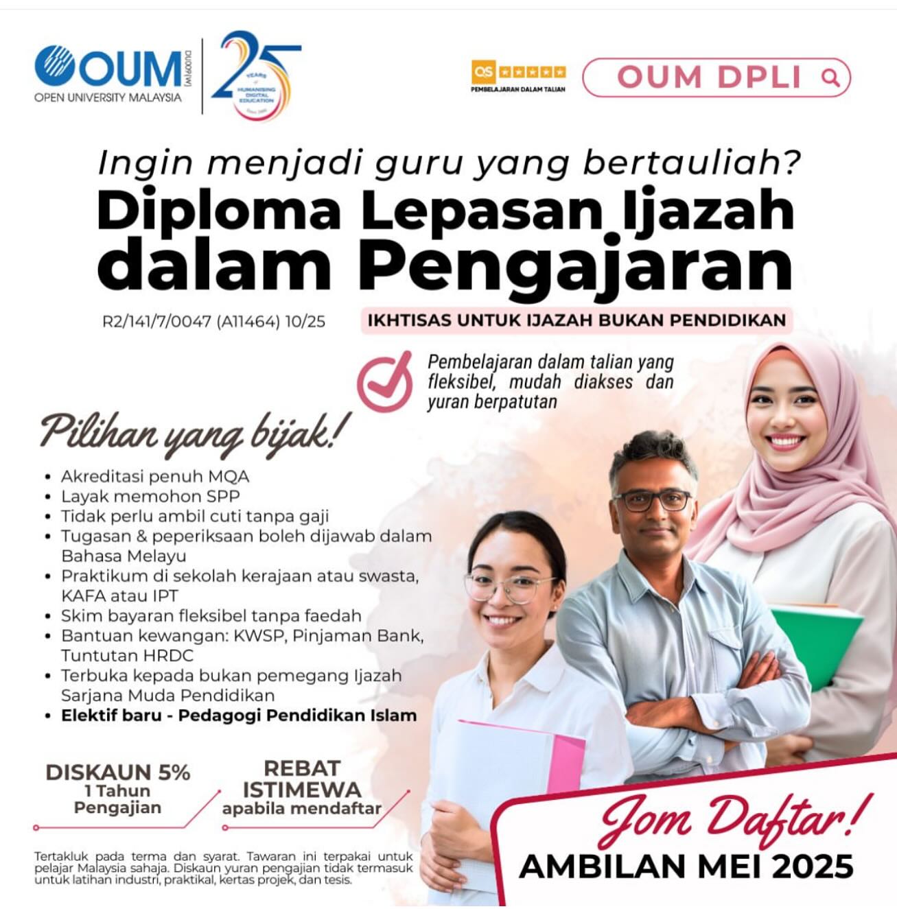 Dpli Permohonan Program Diploma Pengajaran Lepasan Ijazah (PGDT) DPLI ...