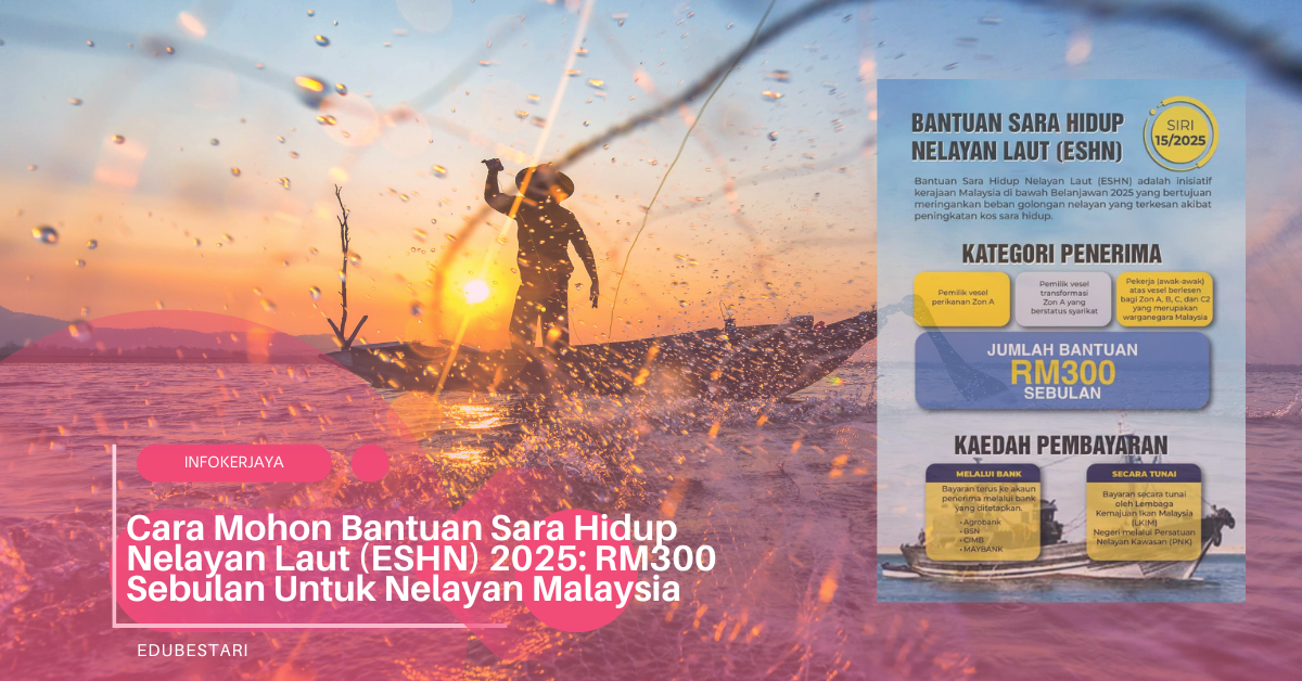 Cara Mohon Bantuan Sara Hidup Nelayan Laut (ESHN) 2025: RM300 Sebulan Untuk Nelayan Malaysia
