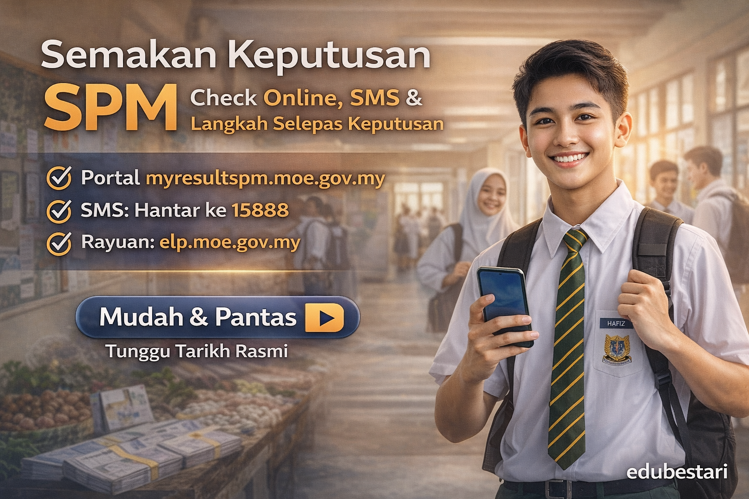 Semakan Keputusan SPM: Cara Check Online, SMS & Langkah Selepas Keputusan