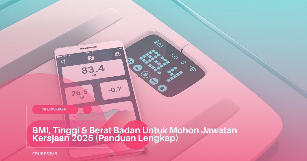 BMI, Tinggi & Berat Badan Untuk Mohon Jawatan Kerajaan 2025 (Panduan Lengkap)
