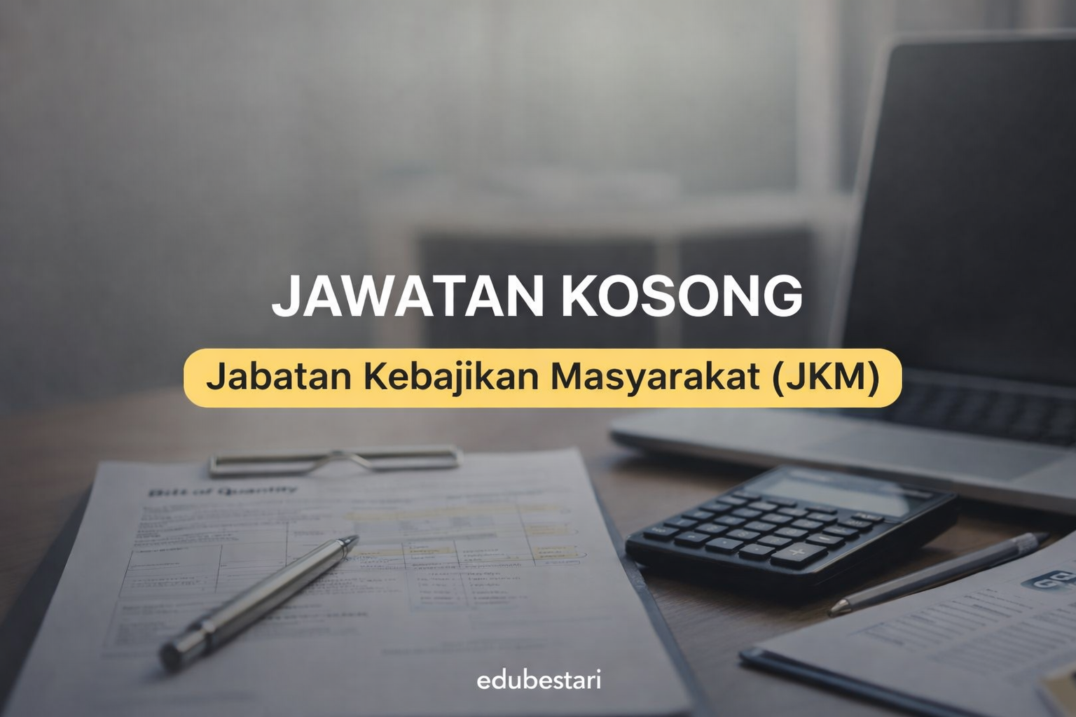 Jawatan Kosong JKM: Personal MySTEP Juru Ukur Bahan J9 Dibuka — Gaji RM2,300 Sebulan