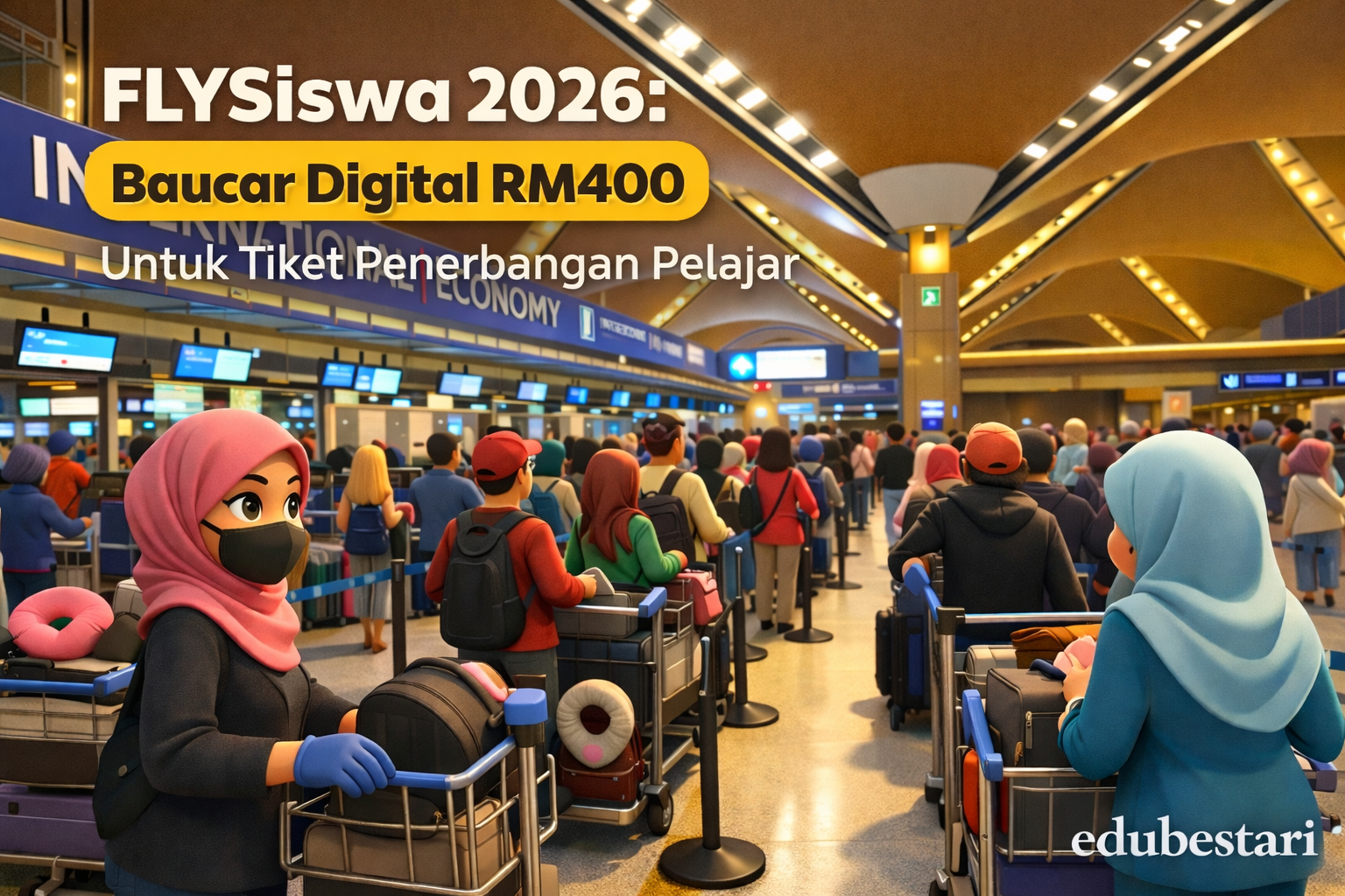 FLYSiswa 2026: Baucar Digital RM400 Untuk Tiket Penerbangan Pelajar