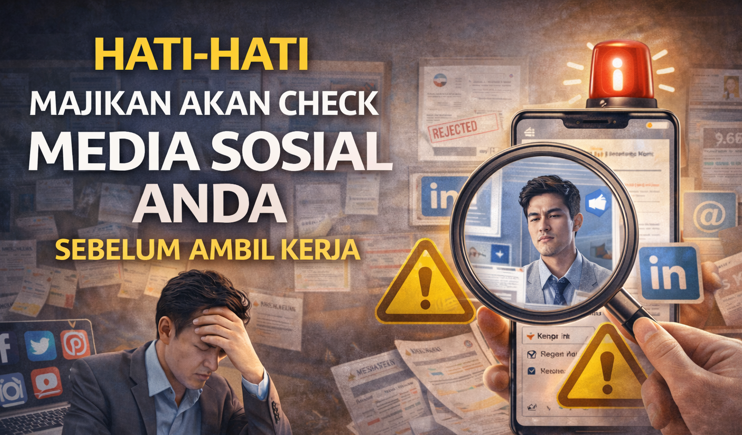 Hati-Hati: Ada Majikan Akan Check Media Sosial Anda Sebelum Ambil Kerja