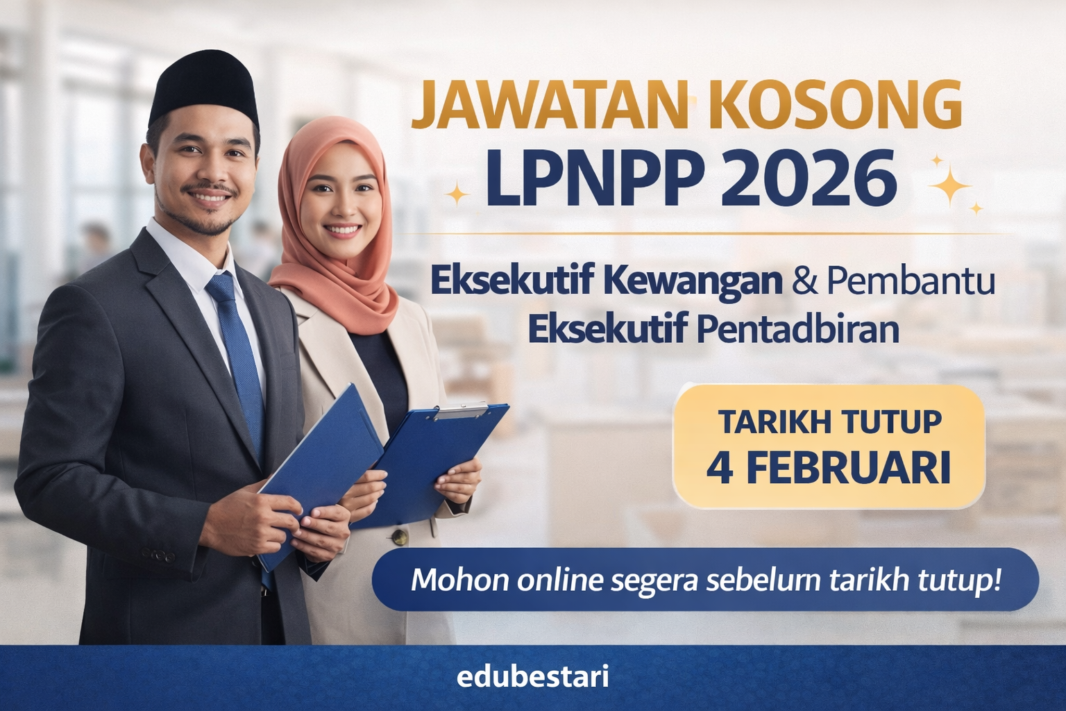 Jawatan Kosong LPNPP 2026 Dibuka — Permohonan Online Sehingga 4 Februari