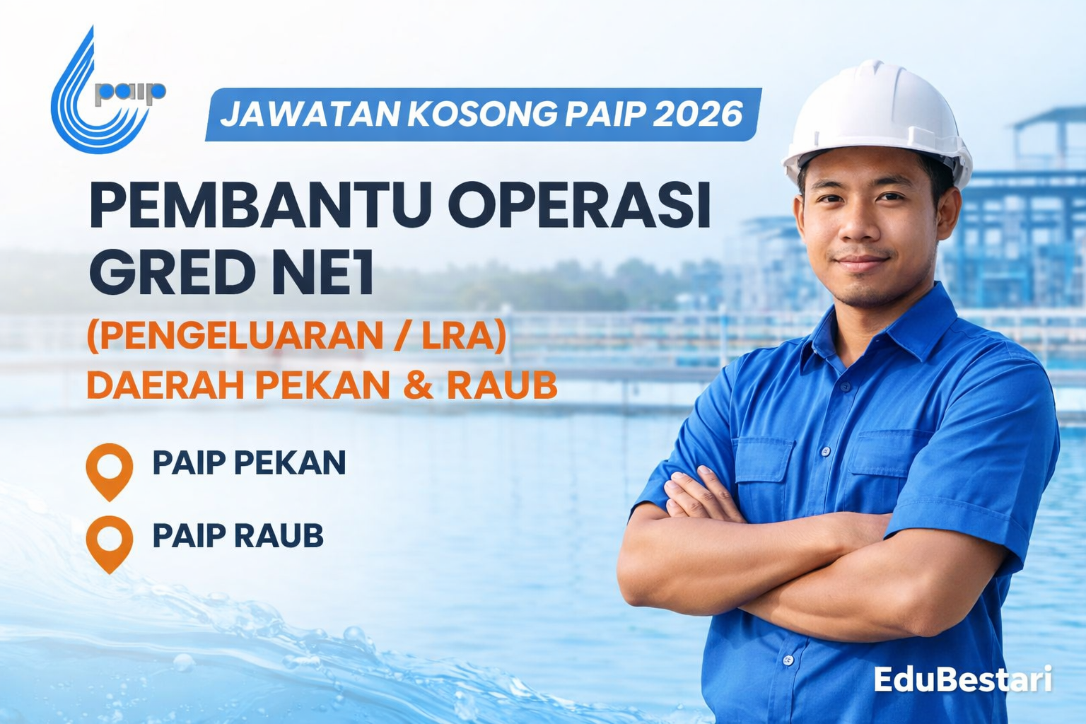 Jawatan Kosong PAIP 2026: Pembantu Operasi Gred NE1 (Pengeluaran / LRA) Daerah Pekan & Raub