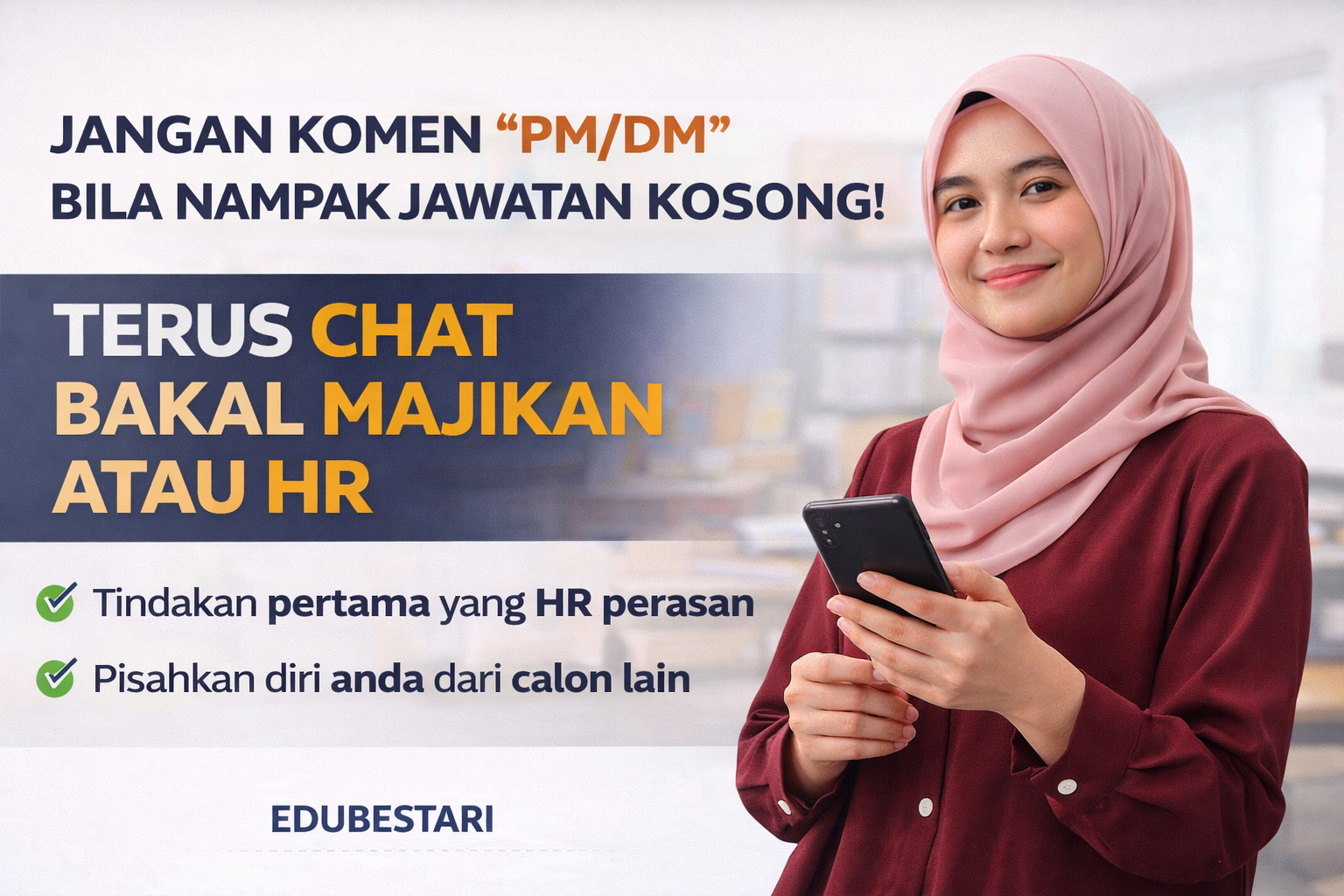 Jangan Komen “PM/DM” Bila Nampak Jawatan Kosong — Ini Cara Yang Buat HR Terus Perasan Anda