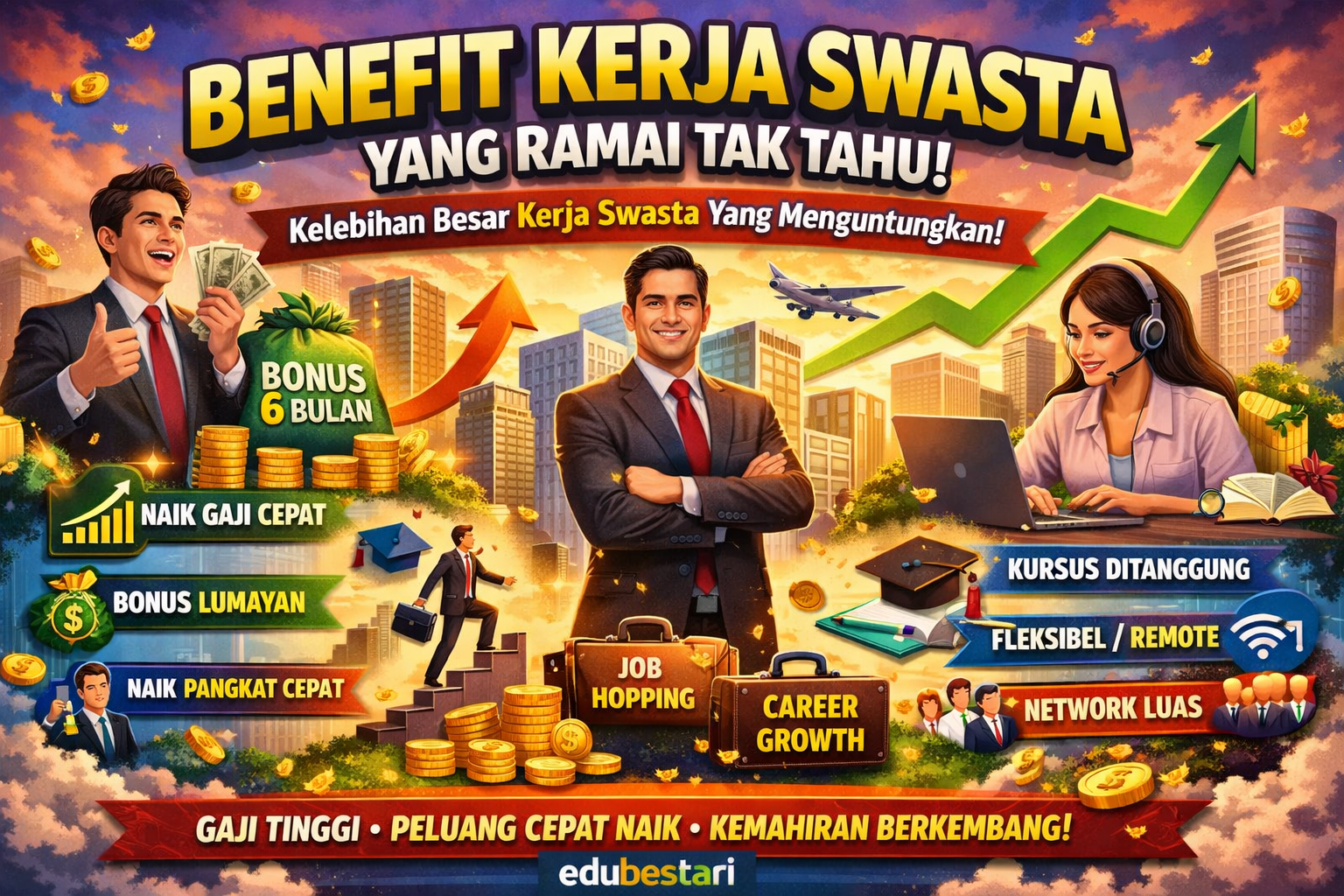 Benefit Kerja Swasta Yang Ramai Tak Tahu: Kelebihan Sebenar Untuk Perkembangan Kerjaya & Gaji