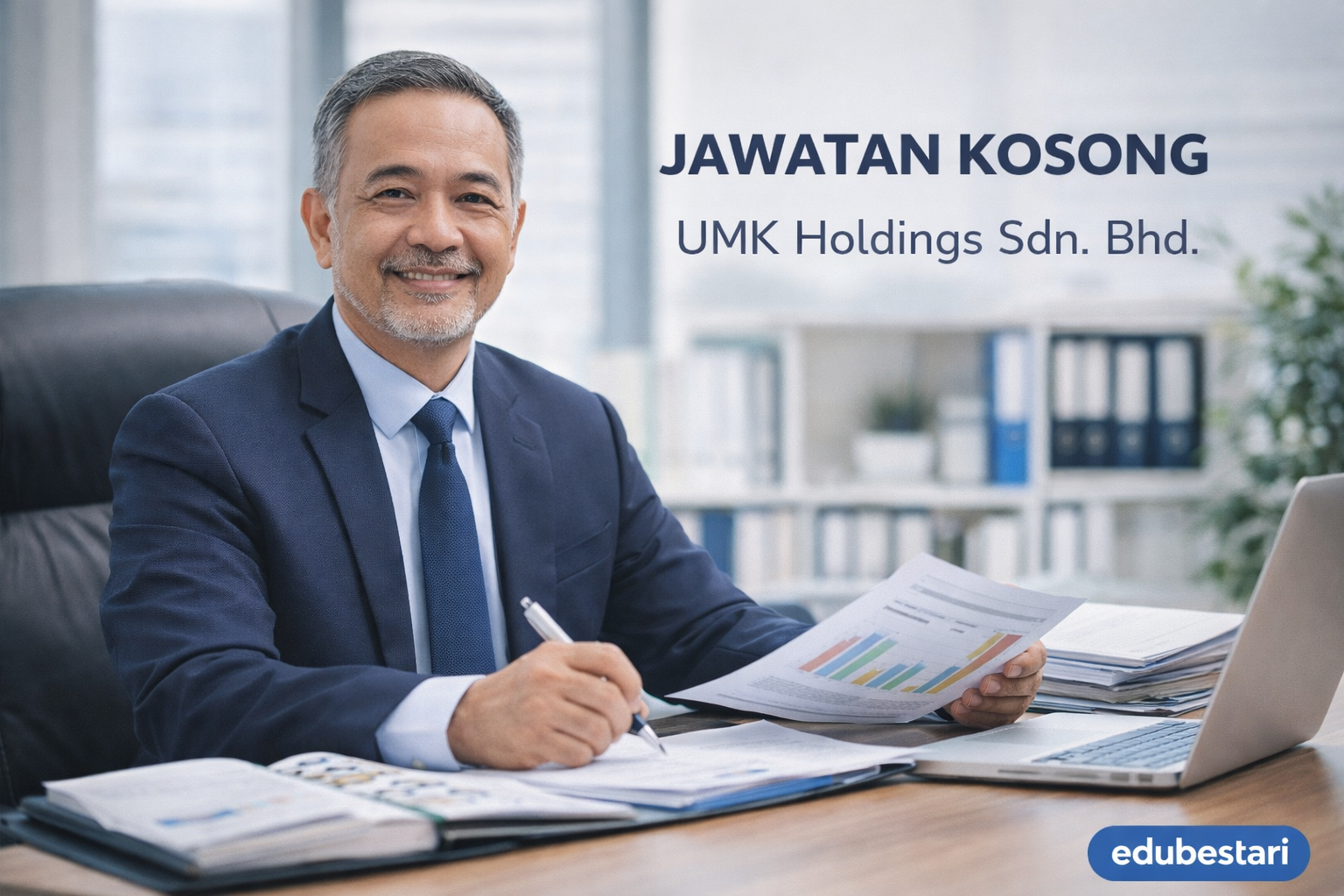 Jawatan Kosong UMK Holdings 2026 – Pengurus Kewangan. ACCA / CIMA / CPA Diutamakan, Pengalaman 5 Tahun Diperlukan!