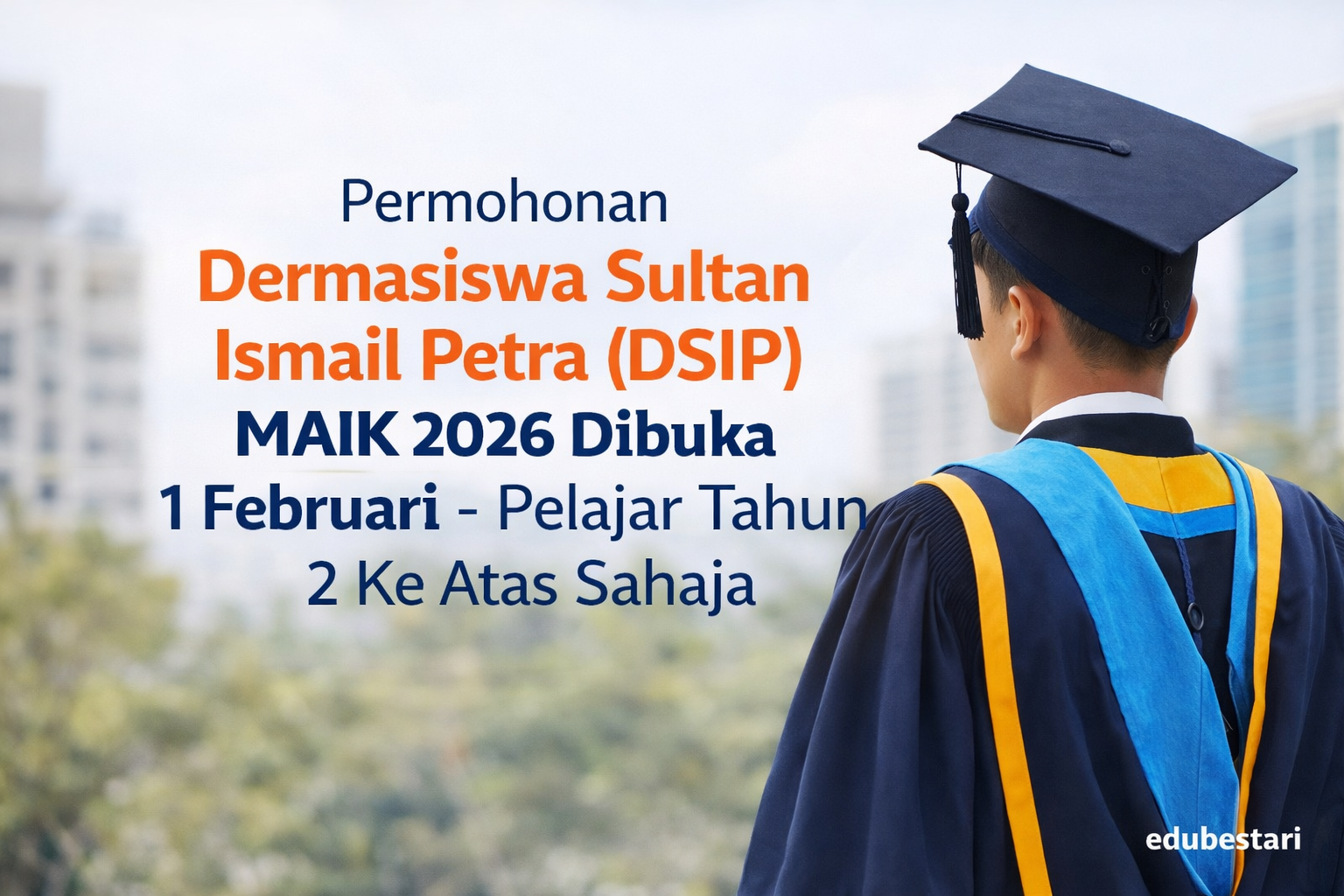 Permohonan Dermasiswa Sultan Ismail Petra (DSIP) MAIK 2026 Dibuka 1 Februari – Pelajar Tahun 2 Ke Atas Sahaja