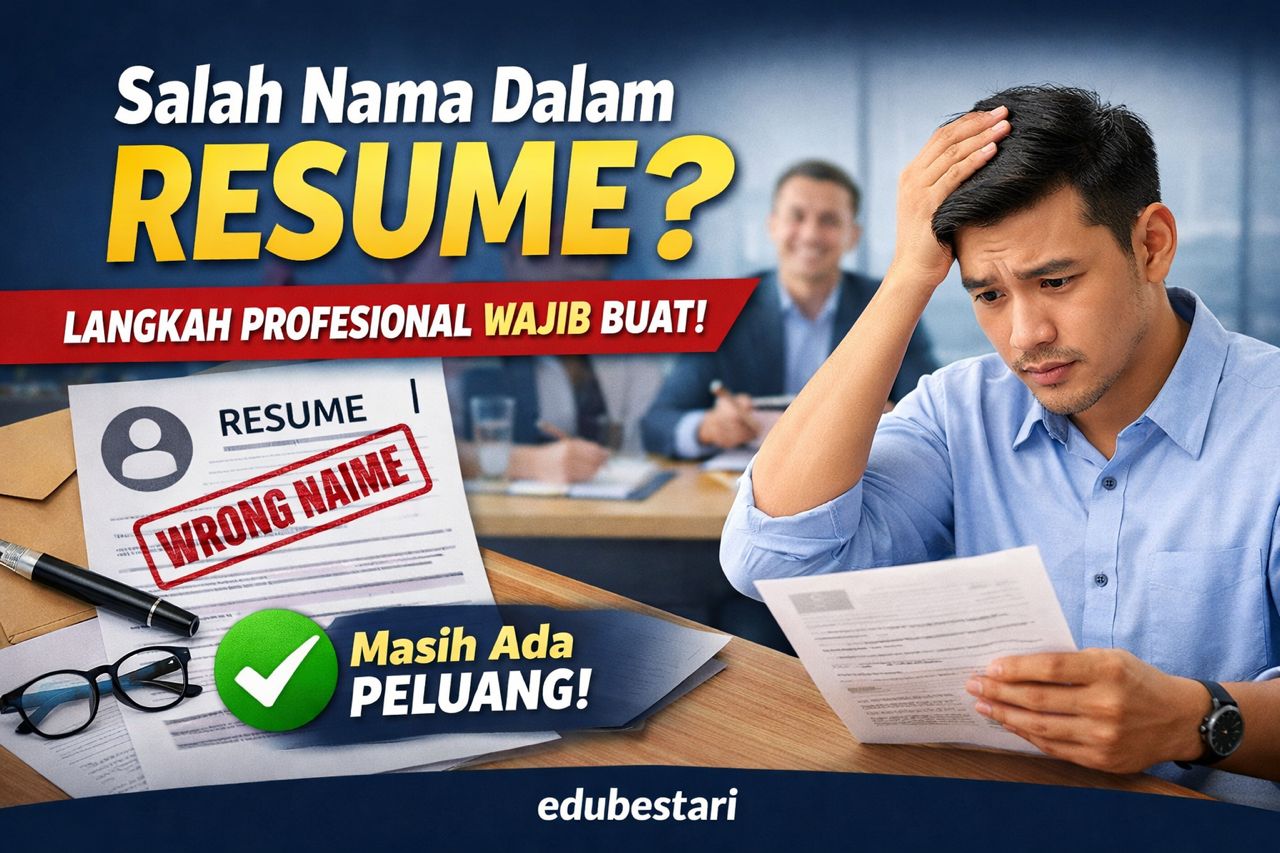 Salah Nama Dalam Resume? Ini Langkah Profesional Yang Calon WAJIB Buat (Panel Masih Suka!)