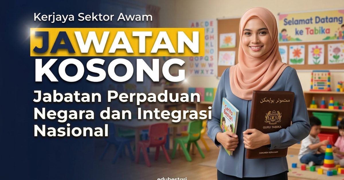 Jawatan Kosong JPNIN 2026: MySTEP Gred 9 & Guru Tabika Dibuka