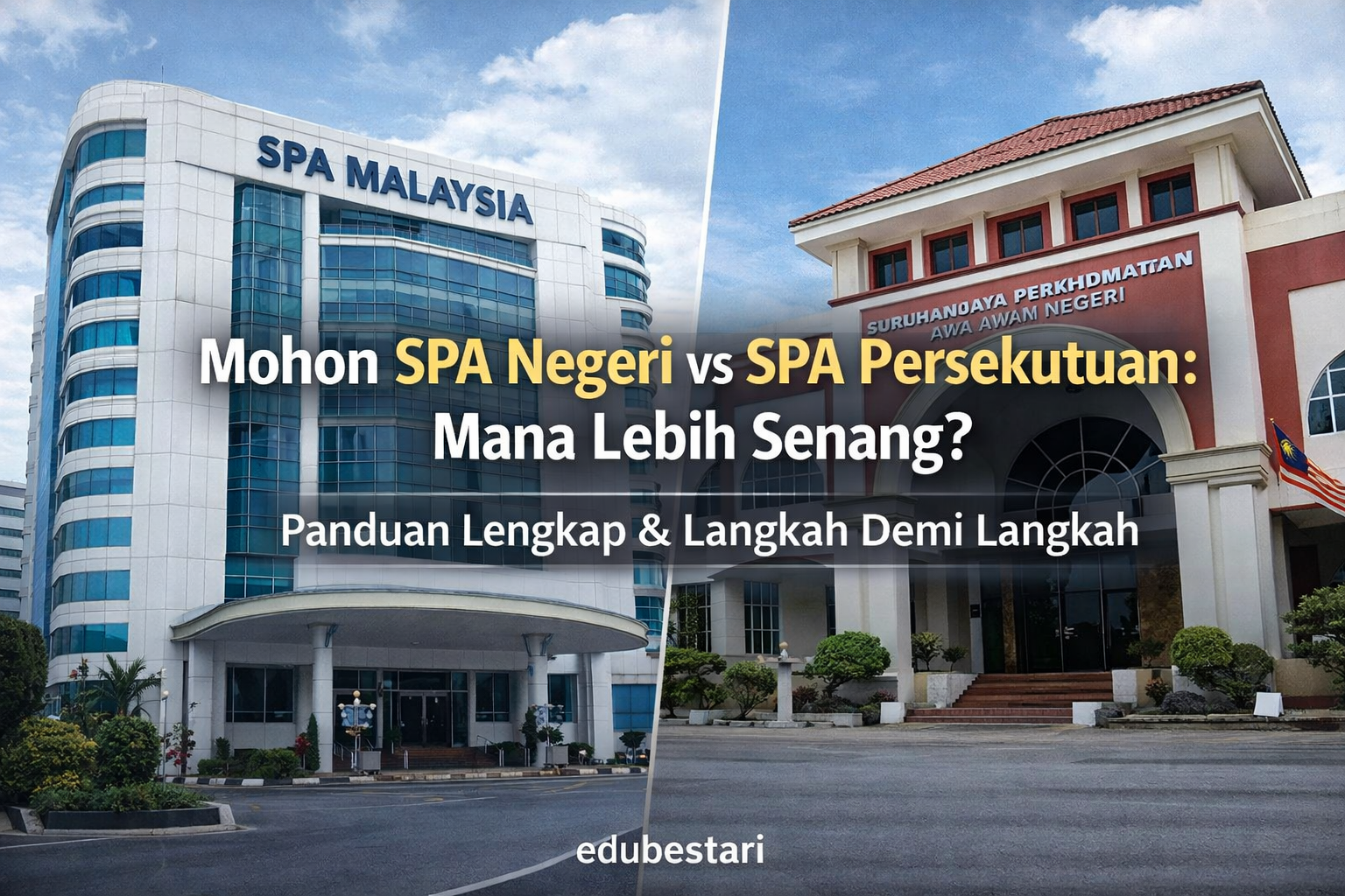 Mohon SPA Negeri vs SPA Persekutuan: Mana Lebih Senang? Panduan Lengkap & Langkah Demi Langkah