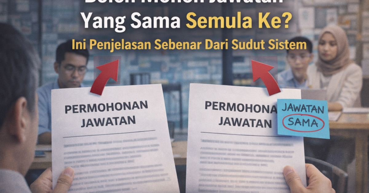 Boleh Mohon Jawatan Yang Sama Semula Ke?