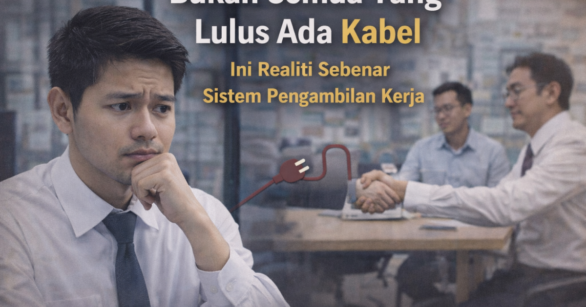 Bukan Semua Yang Lulus Ada Kabel. Ini Realiti Sebenar Sistem Pengambilan Kerja