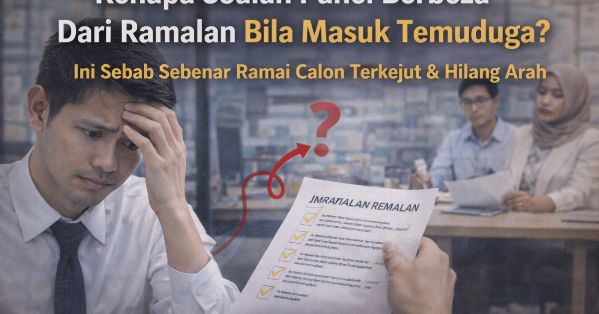 Kenapa Soalan Panel Berbeza Daripada Ramalan Bila Masuk Temuduga? Ini Sebab Sebenar Ramai Calon Terkejut & Hilang Arah