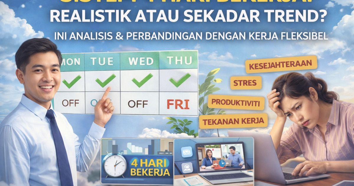 Sistem 4 Hari Bekerja: Realistik Atau Sekadar Trend? Ini Analisis Lengkap & Perbandingan Dengan Kerja Fleksibel