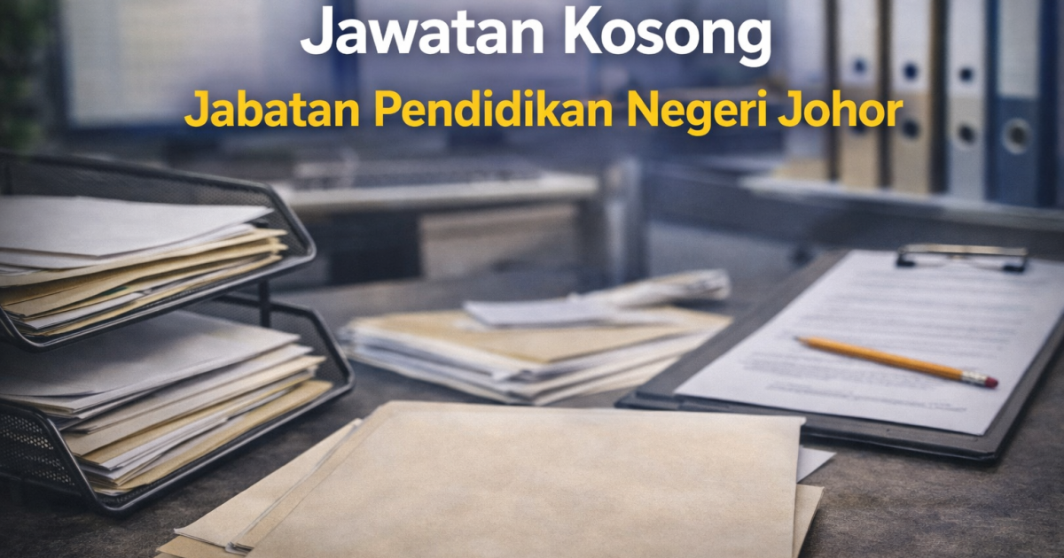 Jawatan Kosong Pembantu Tadbir (MySTEP) Jabatan Pendidikan Negeri Johor 2026