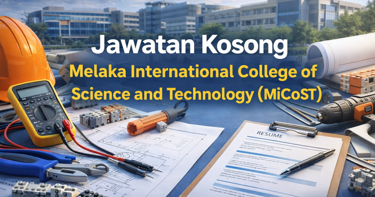Jawatan Kosong MiCoST 2026: Pegawai Penilai Elektrik – Syarat, Cara Mohon & Contoh Resume