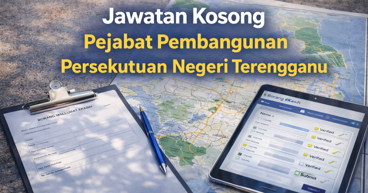 Jawatan Kosong Personel MySTEP Pejabat Pembangunan Persekutuan Negeri Terengganu 2026