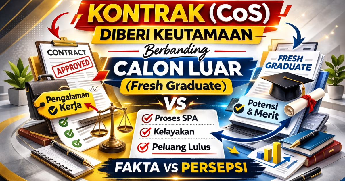 Adakah Calon Kontrak Sedia Ada (Contract of Service) Diberi Keutamaan Berbanding Calon Luar (Fresh Graduate)?