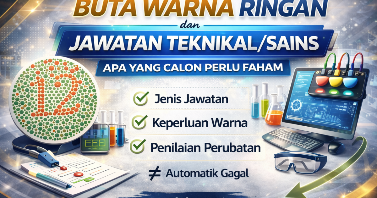 Buta Warna Ringan dan Jawatan Teknikal/Sains: Apa Yang Calon Perlu Faham