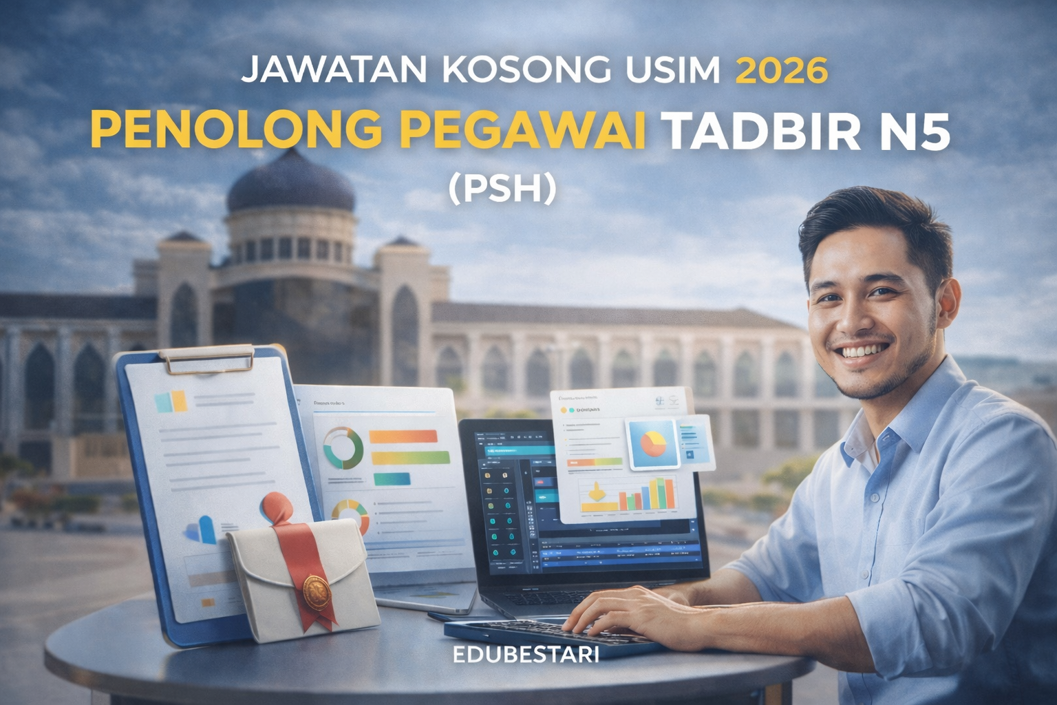 Jawatan Kosong USIM 2026: Penolong Pegawai Tadbir N5 (PSH) – RM72 Sehari