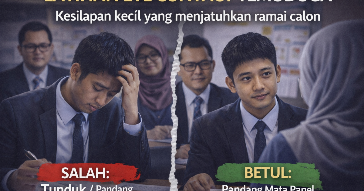 Latihan Eye Contact Temuduga: Kesilapan Kecil Yang Menjatuhkan Ramai Calon