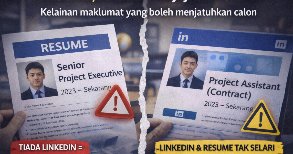 Resume, LinkedIn & Jejak Digital: Isu Senyap Yang Menjatuhkan Peluang Kerjaya
