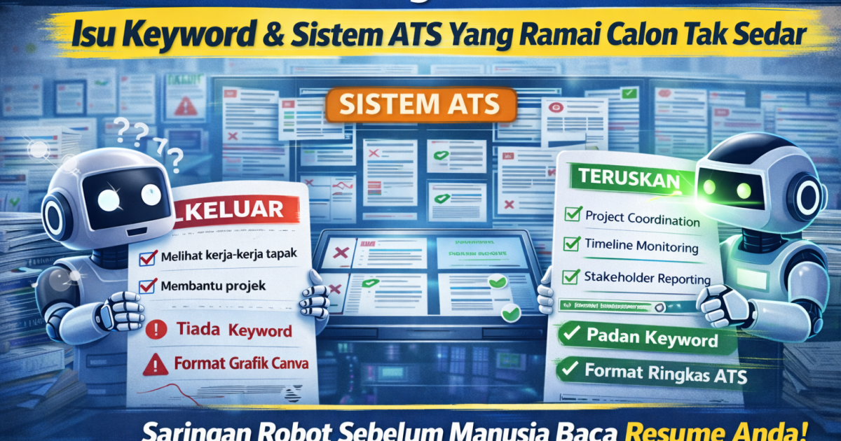 Resume Anda Gagal Sebelum HR Baca: Isu Keyword & Sistem ATS Yang Ramai Calon Tak Sedar