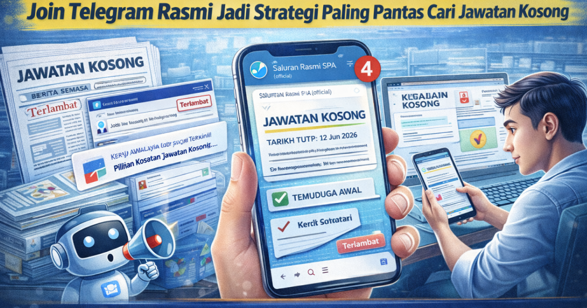 Ramai Terlepas Peluang Kerja: Kenapa Join Telegram Rasmi Jadi Strategi Paling Pantas Cari Jawatan Kosong